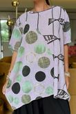 Made in Italy Praia da Marinha Pure Cotton Top Lilac